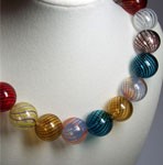Multi-colored Globe Necklace