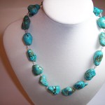 Chalk Turquoise Nugget Necklace