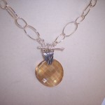 Twist Crystal Loop Necklace