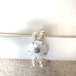 Mother of Pearl Clasp with White Swarovski Crystal Pearl Bracelet